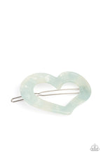 Load image into Gallery viewer, HEART Not to Love - Blue hair clip 645
