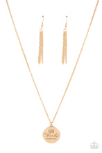 Load image into Gallery viewer, Give Thanks - Gold necklace B047
