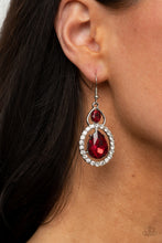 Load image into Gallery viewer, Double The Drama - Red earring 2007
