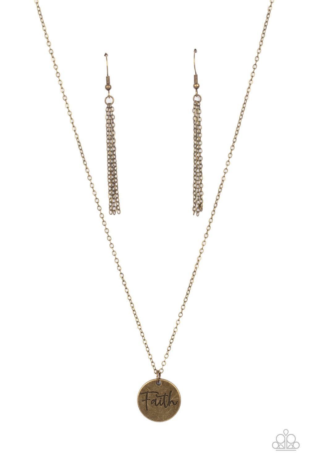 Choose Faith - Brass necklace A002