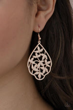 Load image into Gallery viewer, Taj Mahal Gardens - Rose Gold earring 670
