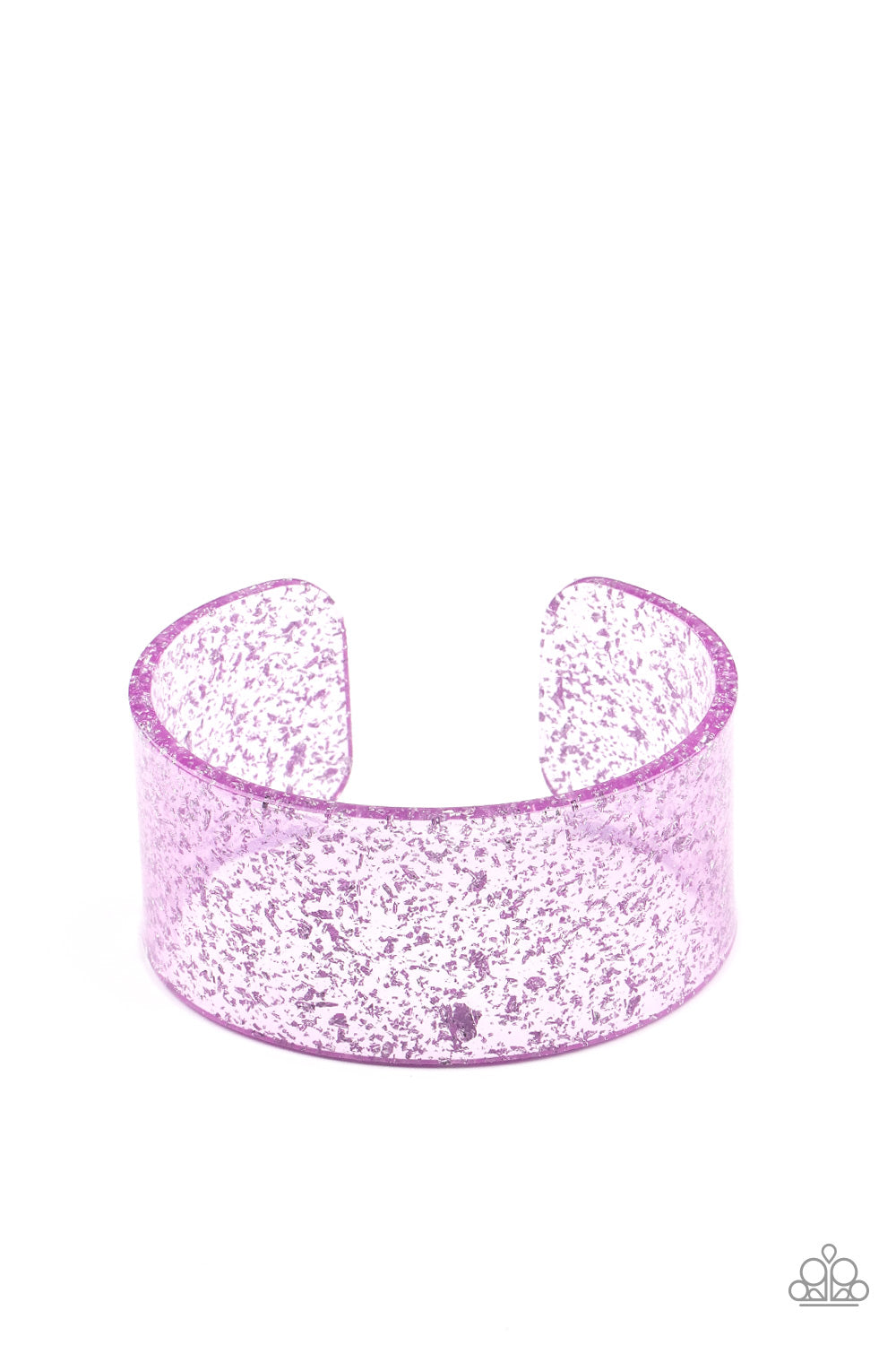 Snap, Crackle, Pop! - Purple cuff bracelet C018