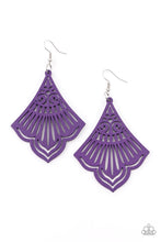 Load image into Gallery viewer, Eastern Escape - Purple earring 2042
