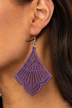 Load image into Gallery viewer, Eastern Escape - Purple earring 2042

