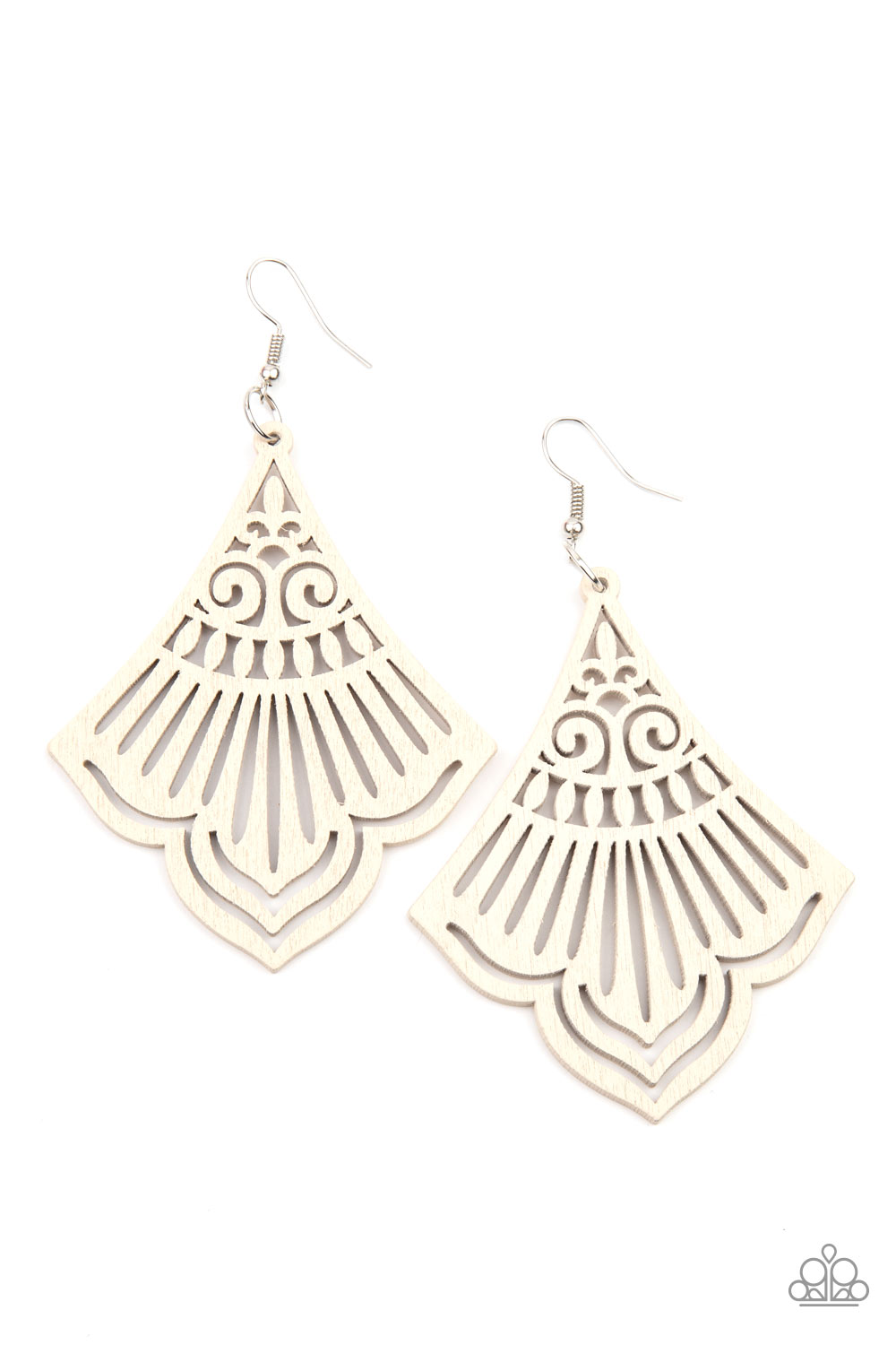 Eastern Escape - White earring 590