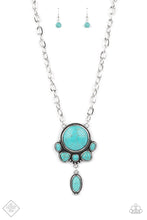 Load image into Gallery viewer, Geographically Gorgeous - Blue Necklace A075H
