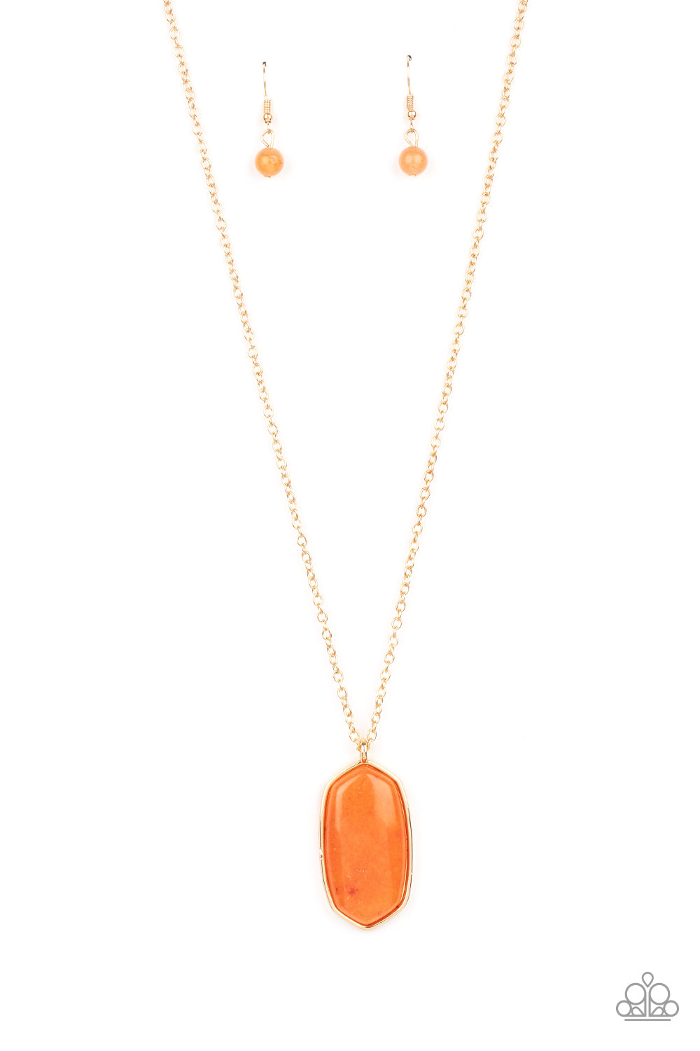 Elemental Elegance - Orange necklace 624