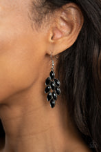 Load image into Gallery viewer, Flamboyant Foliage - Black earring 2042
