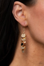 Load image into Gallery viewer, Hear Me Shimmer - Gold earring 640
