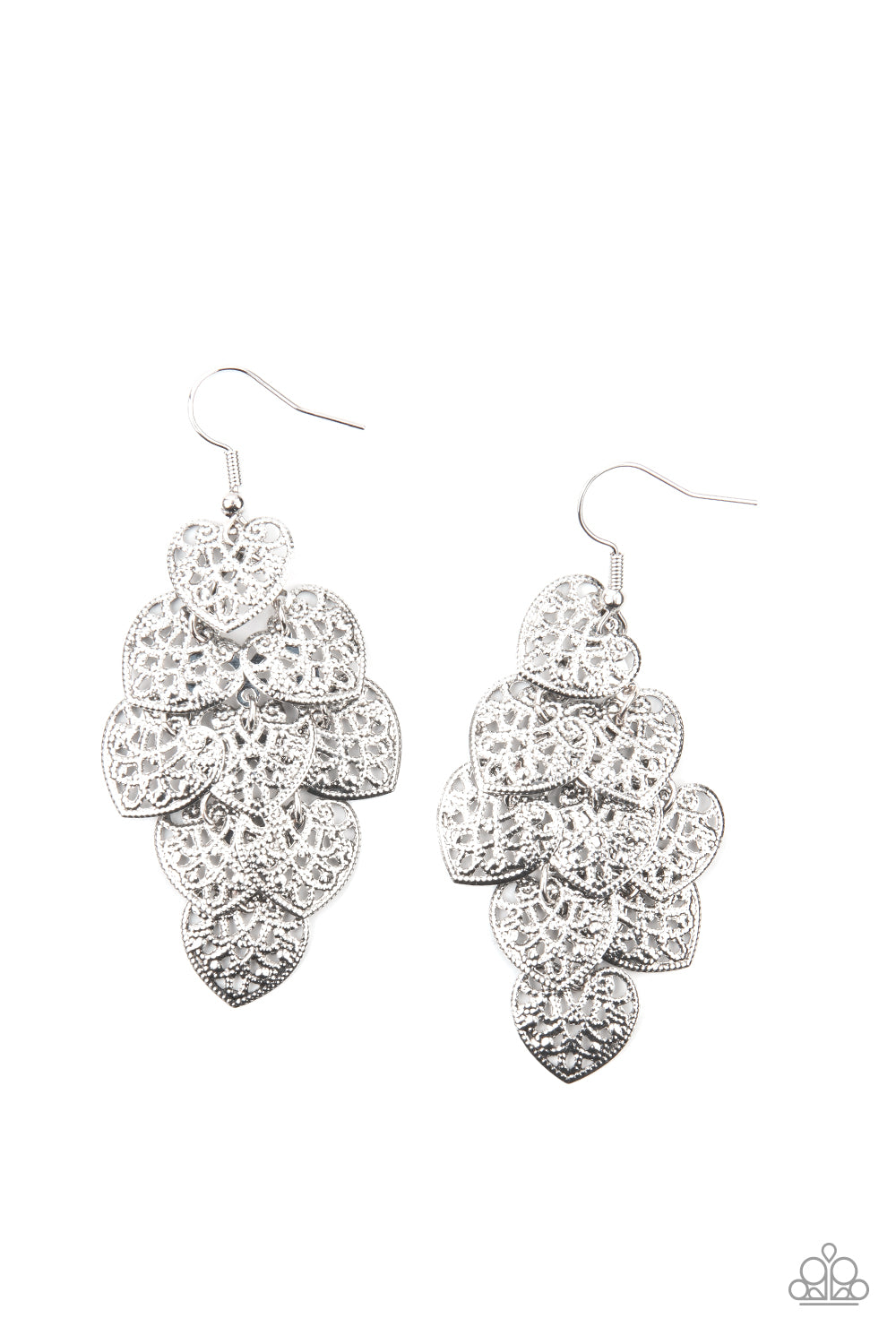 Shimmery Soulmates - Silver earring 2158
