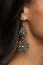Load image into Gallery viewer, Mandala Mecca - Yellow earring 2012
