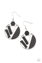 Load image into Gallery viewer, Petrified Posh - Black earring 649
