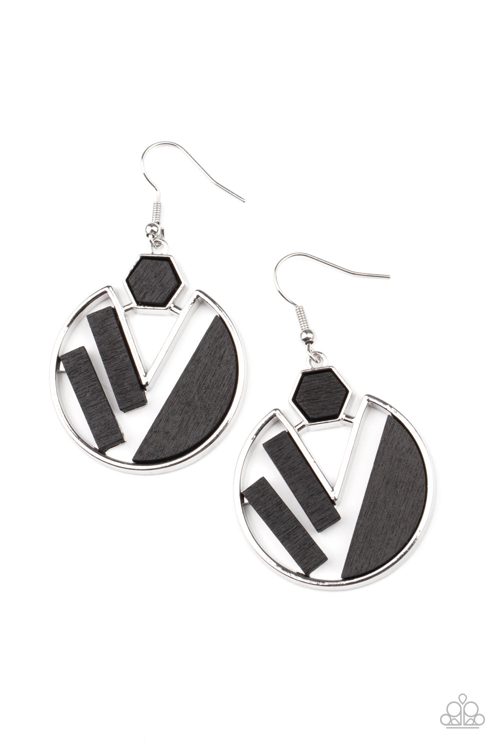 Petrified Posh - Black earring 649