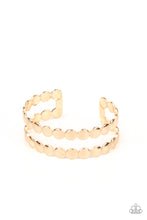 Load image into Gallery viewer, On The Spot Shimmer - Gold cuff bracelet 738
