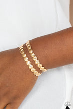 Load image into Gallery viewer, On The Spot Shimmer - Gold cuff bracelet 738
