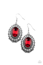 Load image into Gallery viewer, Glacial Gardens - Red earring 2029
