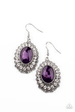 Load image into Gallery viewer, Glacial Gardens - Purple earring 658
