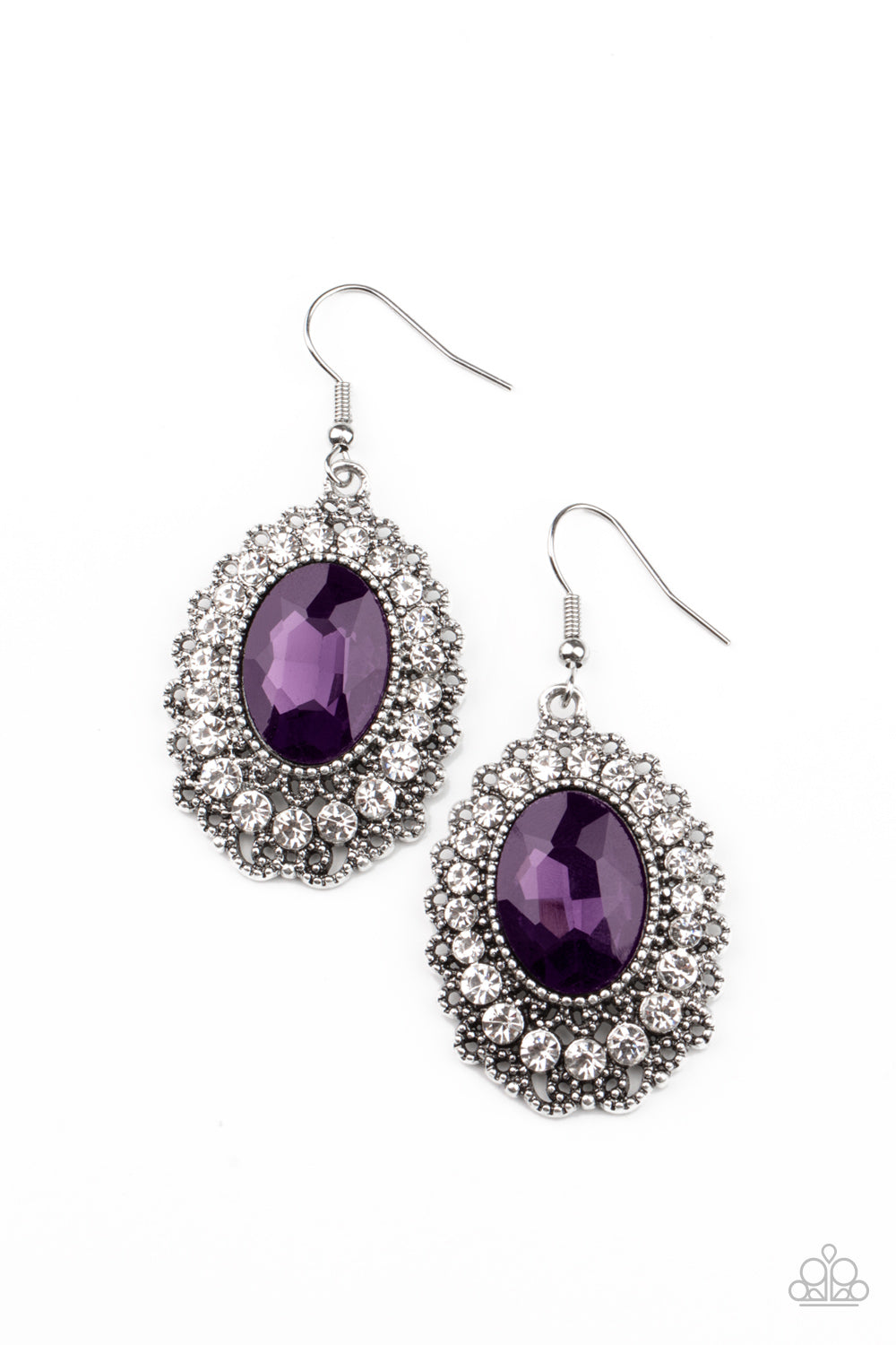 Glacial Gardens - Purple earring 658