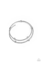 Load image into Gallery viewer, Let Freedom BLING - White coil bracelet E062
