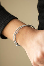 Load image into Gallery viewer, Let Freedom BLING - White coil bracelet E062
