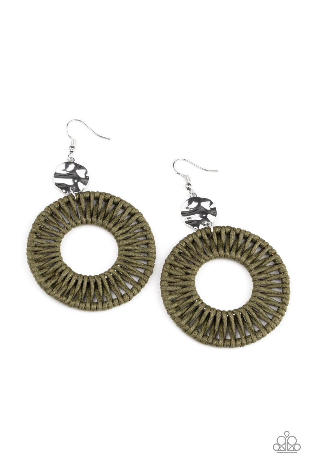 Total Basket Case - Green earring 1582