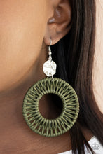 Load image into Gallery viewer, Total Basket Case - Green earring 1582
