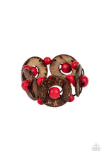 Load image into Gallery viewer, Island Adventure - Red bracelet C013
