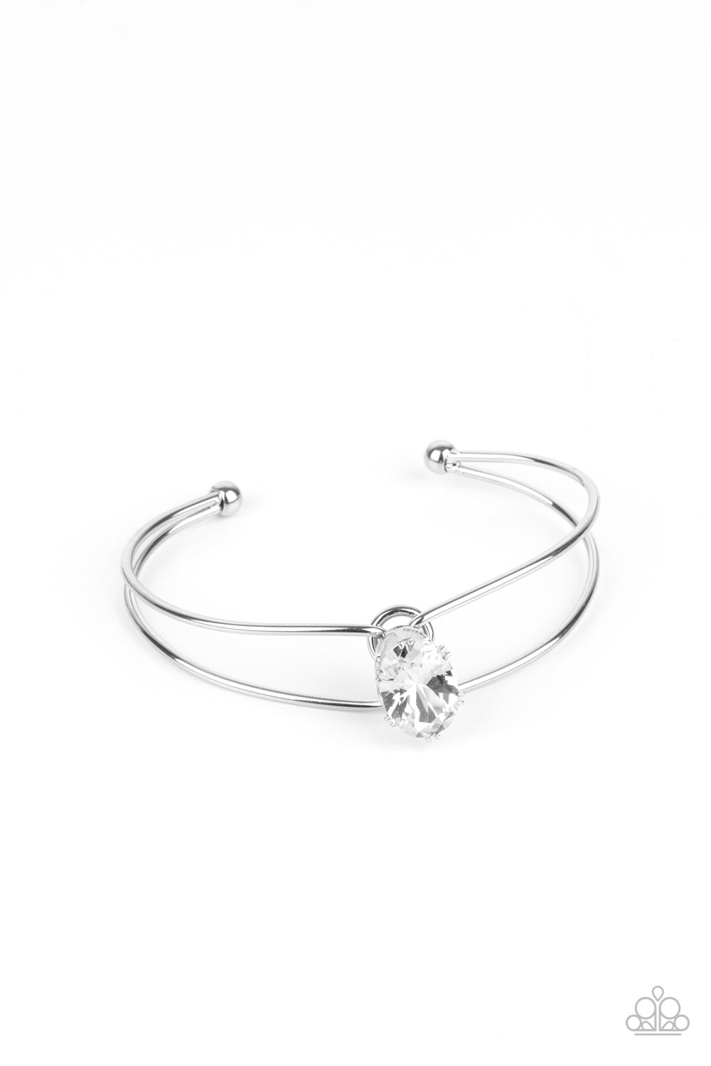 GLOW No Mercy -  white cuff bracelet 2091