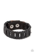 Load image into Gallery viewer, Knocked for a Loop - Black urban bracelet A008
