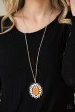 Load image into Gallery viewer, Oh My Medallion - Orange necklace A029
