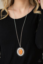 Load image into Gallery viewer, Oh My Medallion - Orange necklace A029
