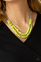 Load image into Gallery viewer, Staycation Status - Green necklace 2198
