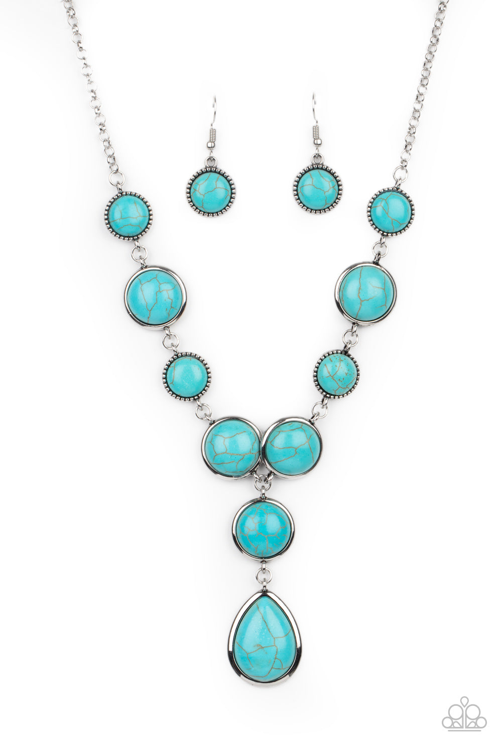 Terrestrial Trailblazer - Blue necklace plus matching Turn Up The Terra - blue bracelet 795