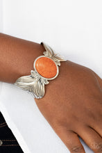 Load image into Gallery viewer, Born to Soar - Orange cuff bracelet 792
