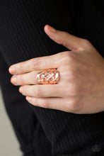Load image into Gallery viewer, Open Fire - Copper ring 2196
