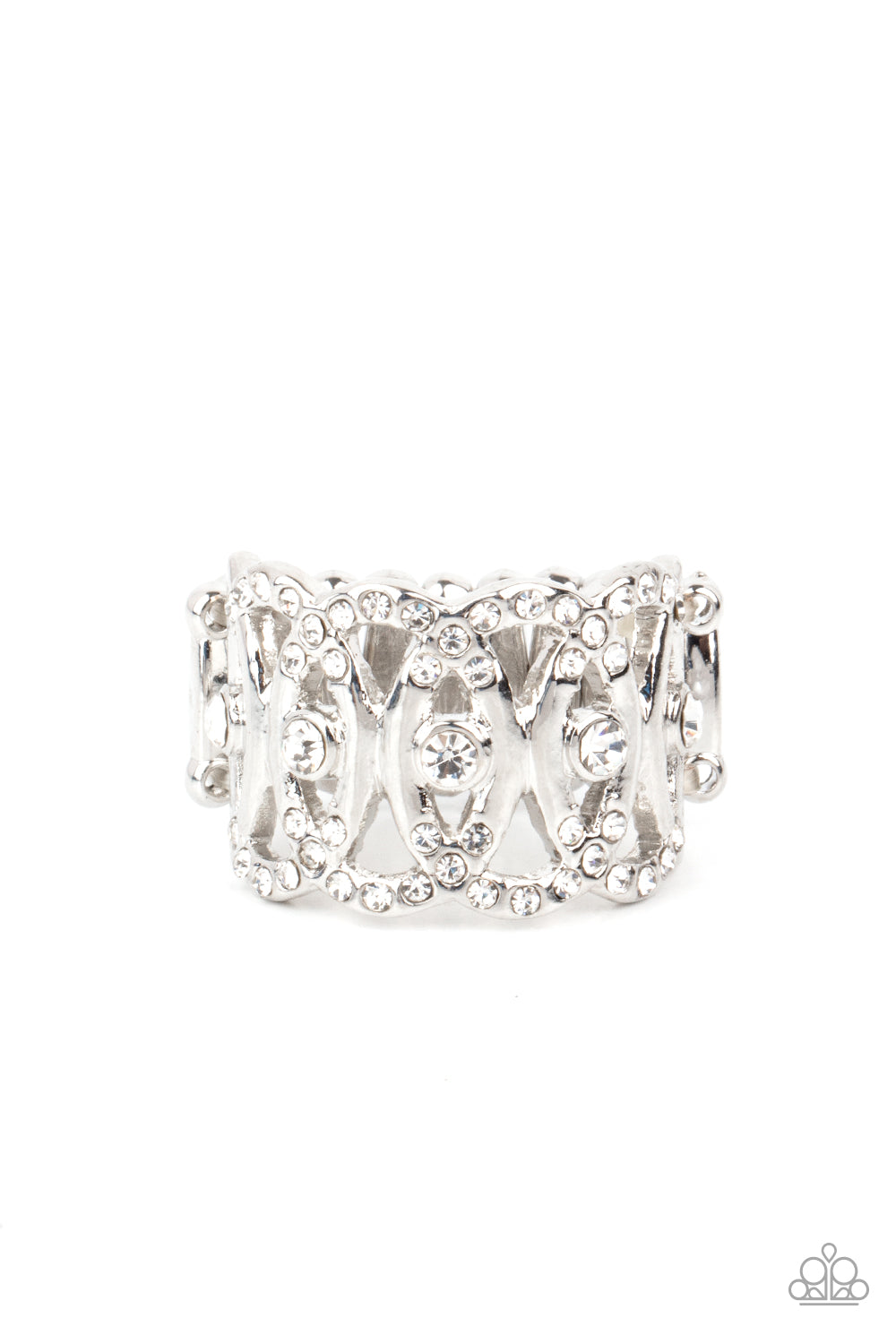 OVAL-Ruled - White ring 1801