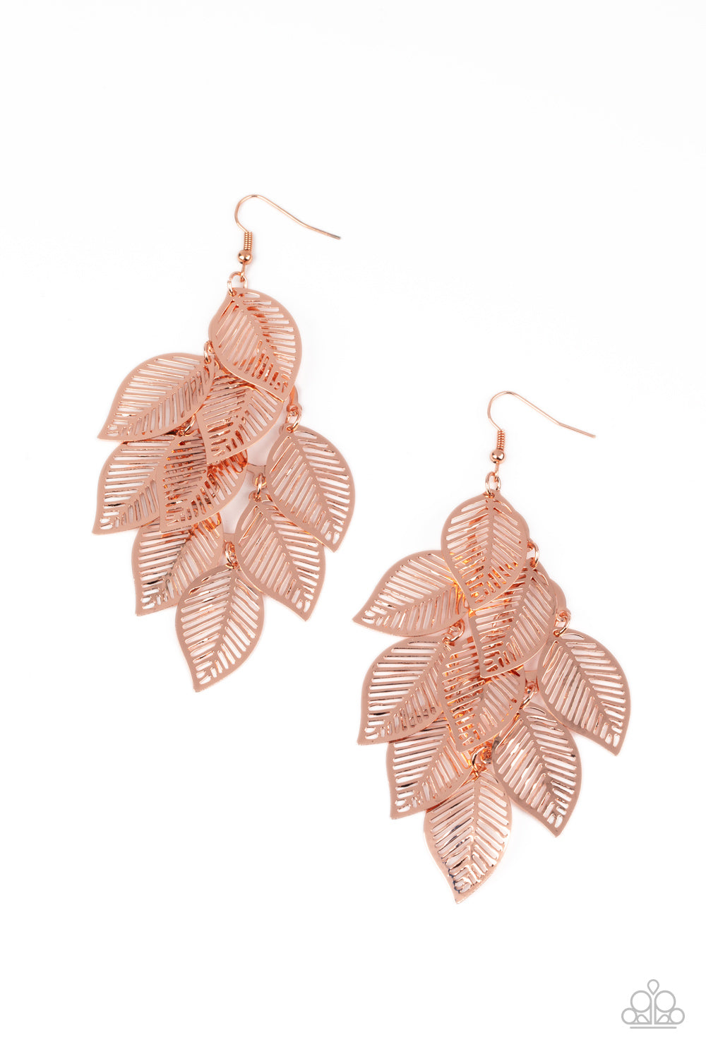 Limitlessly Leafy - Copper earring 2042