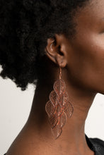 Load image into Gallery viewer, Limitlessly Leafy - Copper earring 2042
