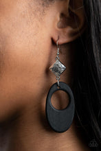 Load image into Gallery viewer, Retro Reveal - Black earring 796
