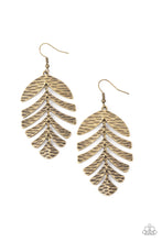 Load image into Gallery viewer, Palm Lagoon - Brass earring 2084
