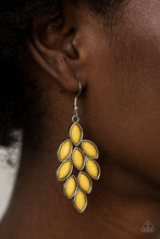 Load image into Gallery viewer, Flamboyant Foliage - Yellow earring 1999

