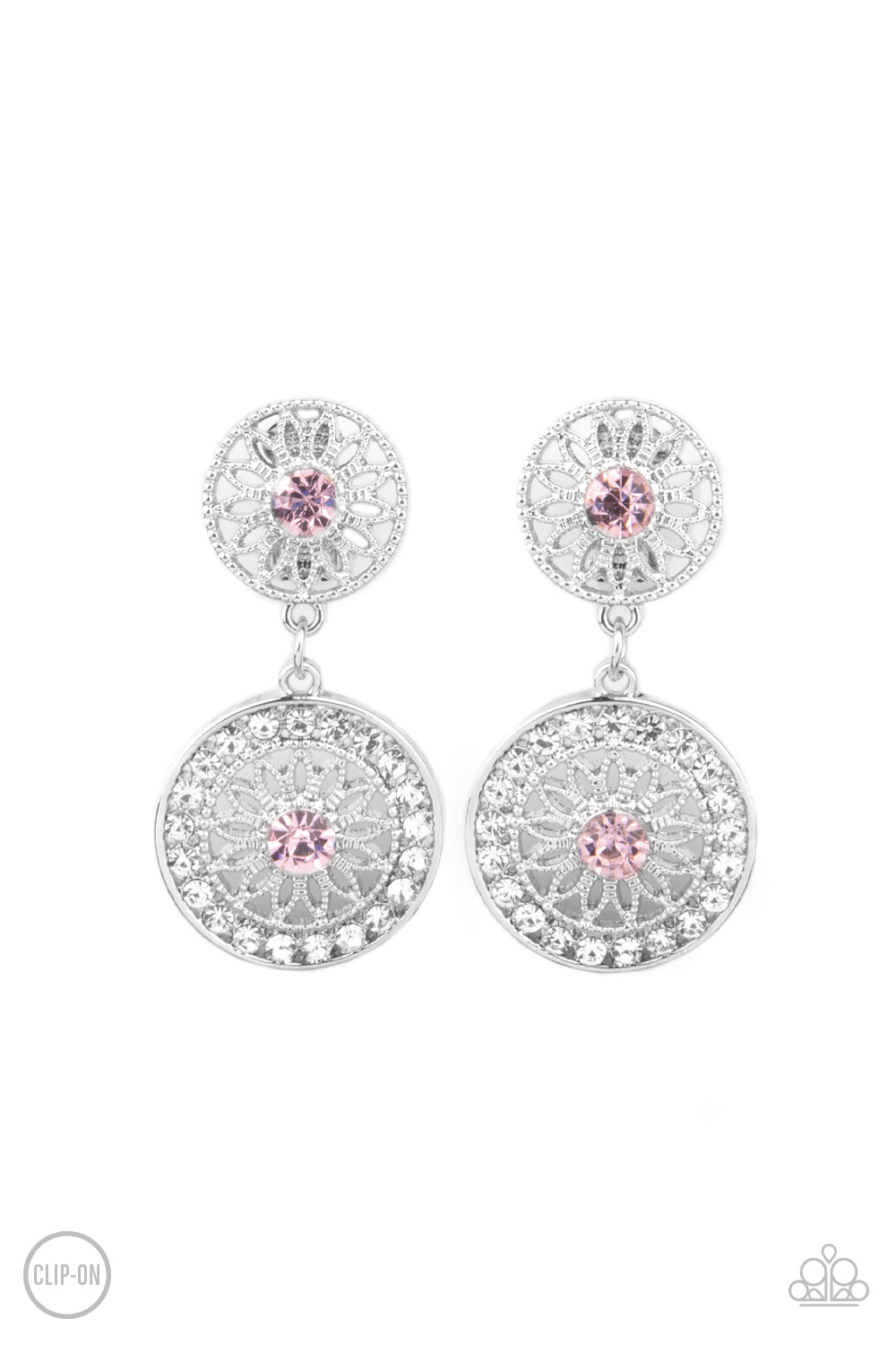 Life of The Garden Party - Pink clip-on earring 795