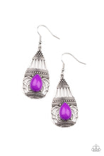 Load image into Gallery viewer, Eastern Essence - Purple earring 2047
