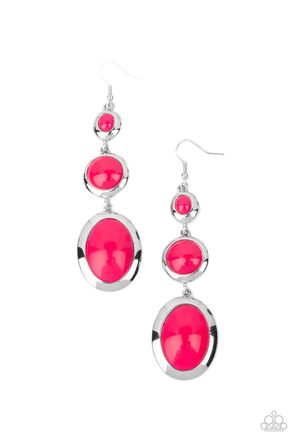 Retro Reality - Pink earring 2148