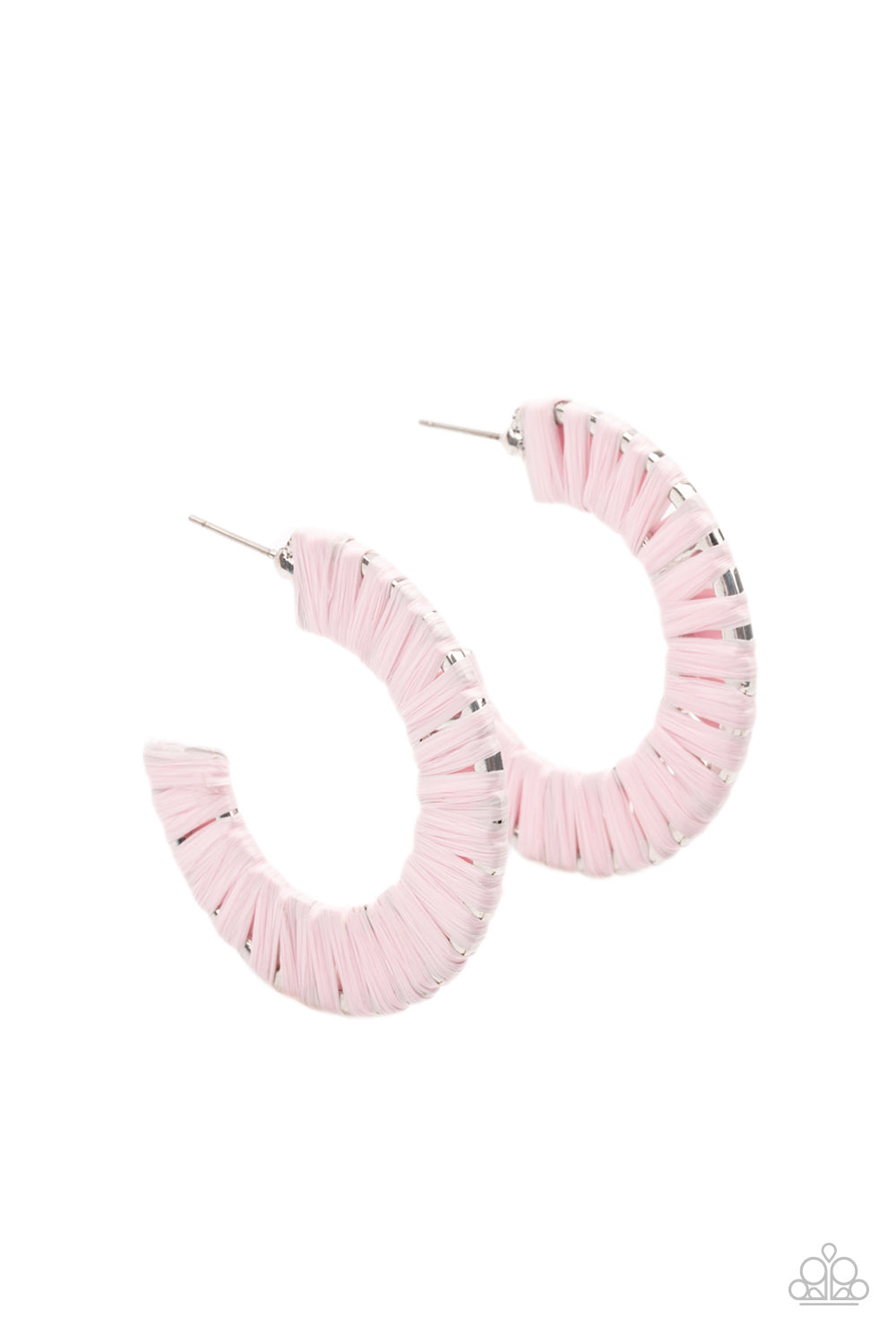 A Chance of RAINBOWS - Pink hoop earring 2164
