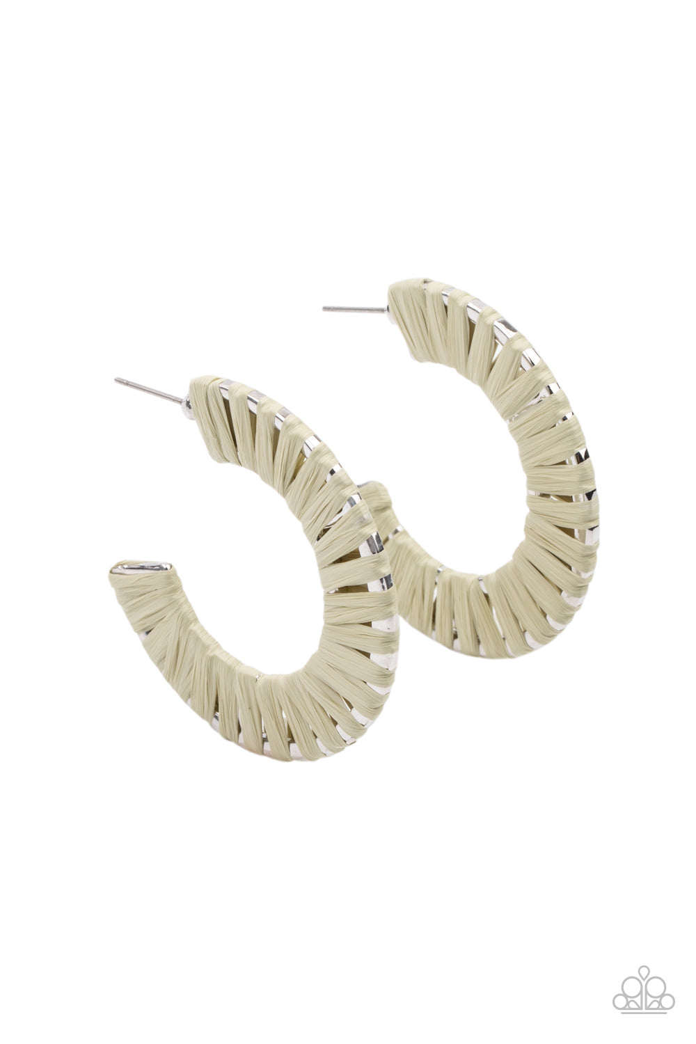 A Chance of RAINBOWS - Green hoop earring 2233