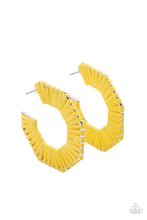 Load image into Gallery viewer, Fabulously Fiesta - Yellow hoop earring 2203
