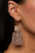 Load image into Gallery viewer, Tagging Along - Copper earring 2144
