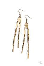 Load image into Gallery viewer, Paparazzi Defined Dazzle - Brass earring 2135
