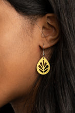 Load image into Gallery viewer, LEAF Yourself Wide Open - Yellow earring 617
